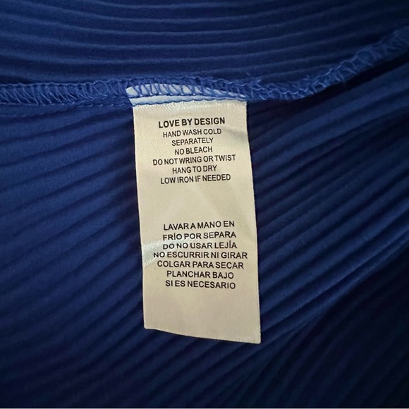 Love by design ruffle pleated peplum top - Picture 4 of 5